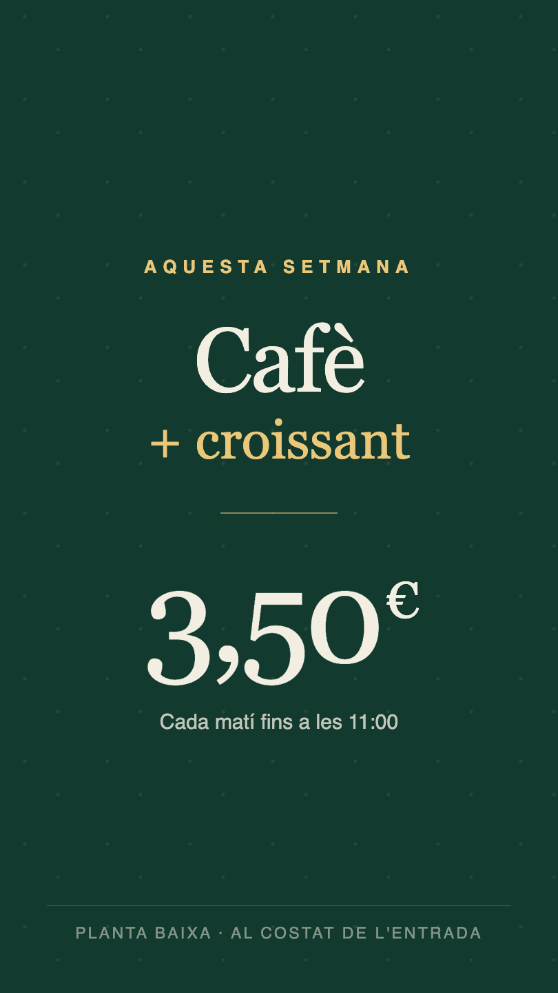 Tòtem vertical reproduint una campanya publicitària