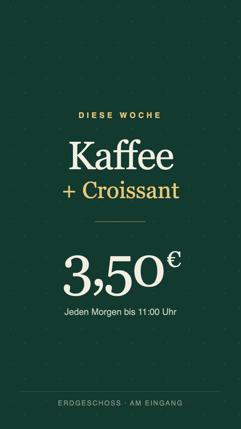 Vertikale Stele, die eine Werbekampagne abspielt